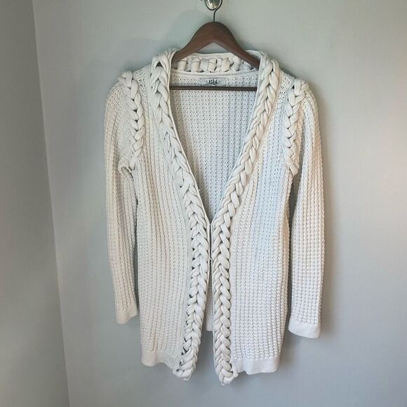 TIBI Cotton/Silk Braided Cardigan with Pockets!!!! Size Medium. Beautiful! - Picture 13 of 16
